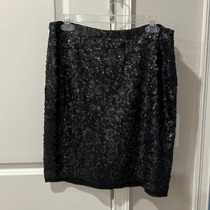 Talbots black sequin skirt, NWT, 10P